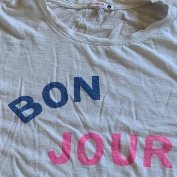 "Bon Jour" Tee by SUNDRY - Picture 5 of 5